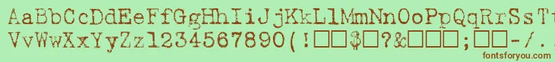 Más sobre la fuente BatikRegular fuente BatikRegular – Fuentes Marrones Sobre Fondo Verde