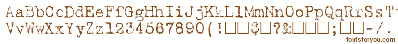BatikRegular Font – Brown Fonts on White Background