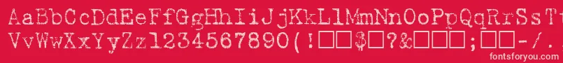 BatikRegular Font – Pink Fonts on Red Background