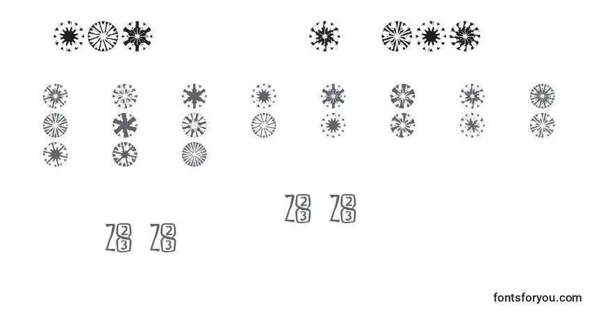Zone2323gyros-fontti – aakkoset, numerot, erikoismerkit