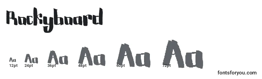Rockyboard Font Sizes
