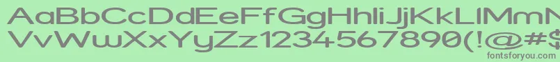 StreetExpanded Font – Gray Fonts on Green Background