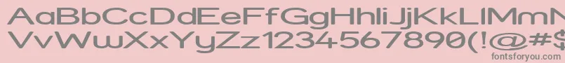 StreetExpanded Font – Gray Fonts on Pink Background