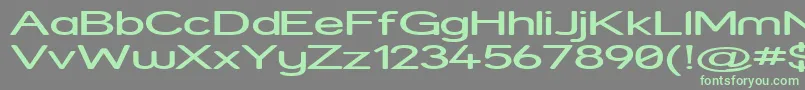 StreetExpanded Font – Green Fonts on Gray Background