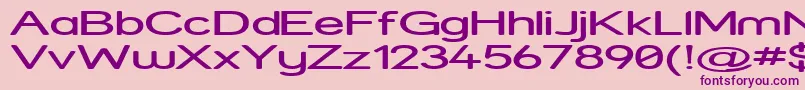 StreetExpanded Font – Purple Fonts on Pink Background