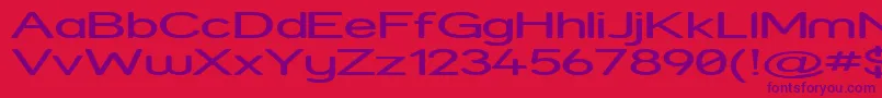 StreetExpanded Font – Purple Fonts on Red Background