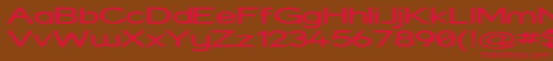 StreetExpanded Font – Red Fonts on Brown Background