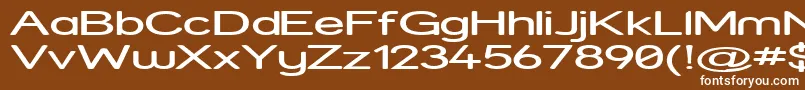 StreetExpanded Font – White Fonts on Brown Background