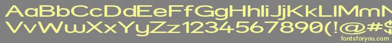 StreetExpanded Font – Yellow Fonts on Gray Background