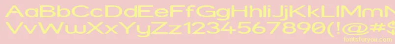 StreetExpanded Font – Yellow Fonts on Pink Background