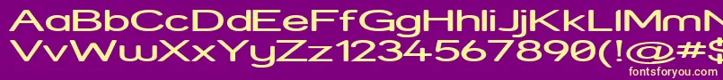 StreetExpanded Font – Yellow Fonts on Purple Background