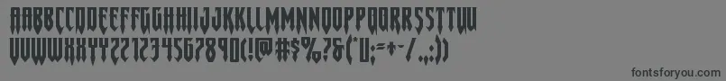 フォントGotharcticaxtraexpand – 黒い文字の灰色の背景