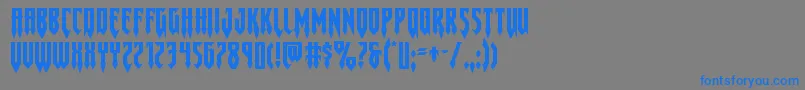 Gotharcticaxtraexpand Font – Blue Fonts on Gray Background