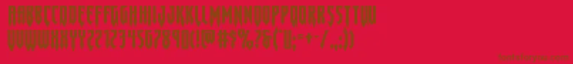 Шрифт Gotharcticaxtraexpand – коричневые шрифты на красном фоне