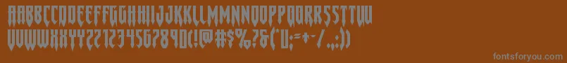 Gotharcticaxtraexpand Font – Gray Fonts on Brown Background