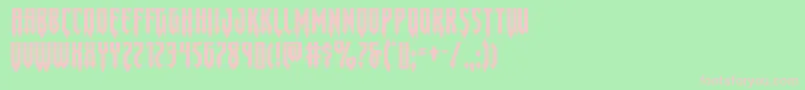 Gotharcticaxtraexpand Font – Pink Fonts on Green Background