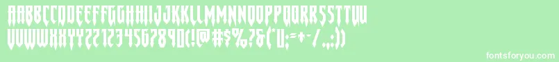 Gotharcticaxtraexpand Font – White Fonts on Green Background