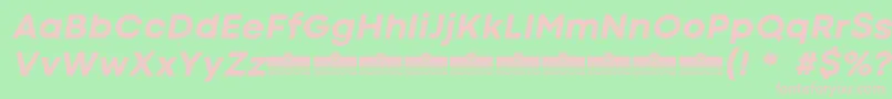 CodecColdExtraboldItalicTrial Font – Pink Fonts on Green Background