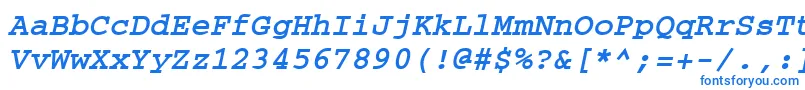 CouriertmBoldItalic Font – Blue Fonts