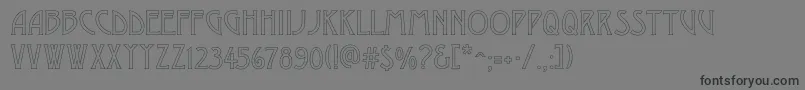 Desdemonac Font – Black Fonts on Gray Background