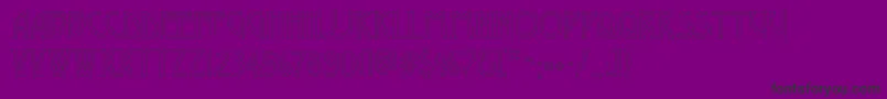 Desdemonac-fontti – mustat fontit violetilla taustalla