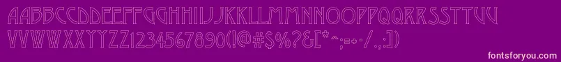 Desdemonac Font – Pink Fonts on Purple Background