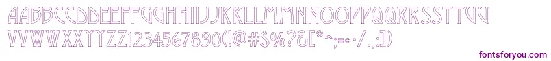 Шрифт Desdemonac – фиолетовые шрифты