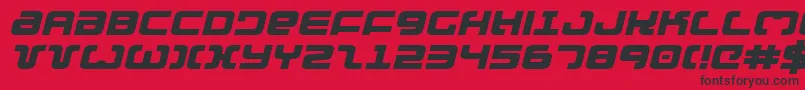 Exedoreexpi Font – Black Fonts on Red Background