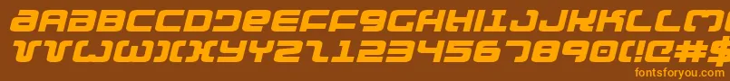 Exedoreexpi Font – Orange Fonts on Brown Background