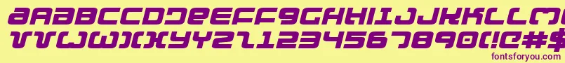 Exedoreexpi Font – Purple Fonts on Yellow Background