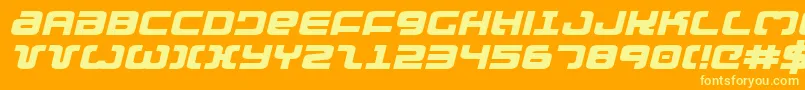 Exedoreexpi Font – Yellow Fonts on Orange Background