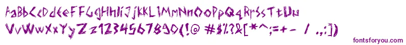 Elmarscratchfont-fontti – violetit fontit