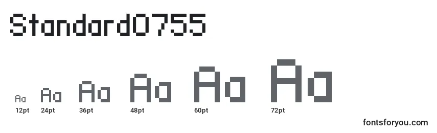 Standard0755 Font Sizes