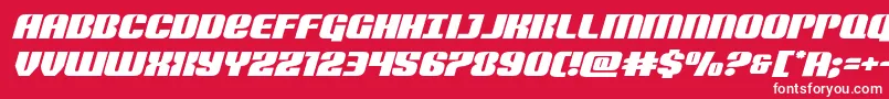 Nightwraithexpandital Font – White Fonts on Red Background