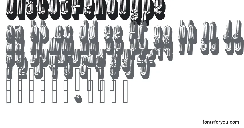 Disco3Fenotypeフォント–アルファベット、数字、特殊文字