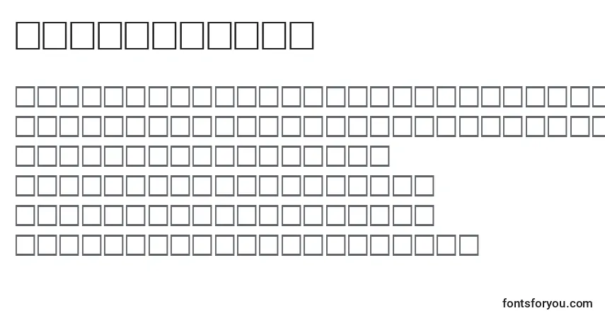 Police ThinRegular - Alphabet, Chiffres, Caractères Spéciaux