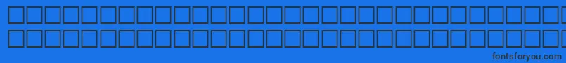 ThinRegular Font – Black Fonts on Blue Background
