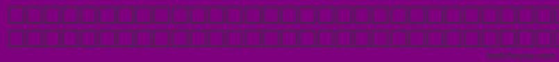フォントThinRegular – 紫の背景に黒い文字