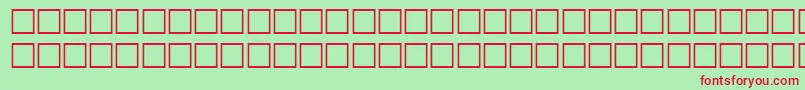 ThinRegular Font – Red Fonts on Green Background