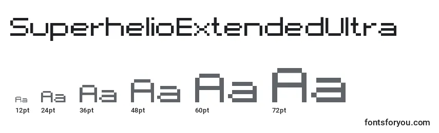 SuperhelioExtendedUltra Font Sizes