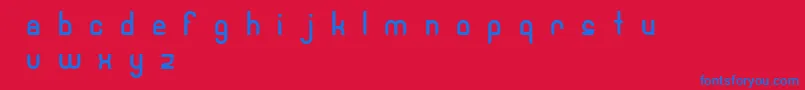 Robotech Font – Blue Fonts on Red Background