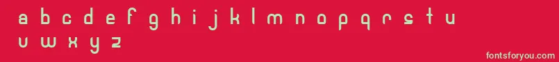 Robotech Font – Green Fonts on Red Background