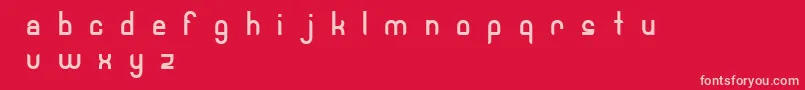 Robotech Font – Pink Fonts on Red Background