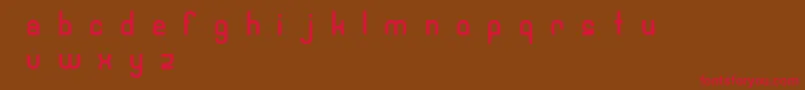 Robotech Font – Red Fonts on Brown Background
