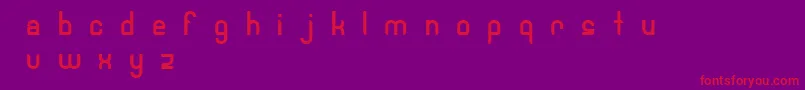 Robotech-Schriftart – Rote Schriften auf violettem Hintergrund
