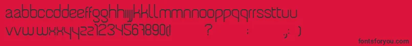 TengraRegular Font – Black Fonts on Red Background