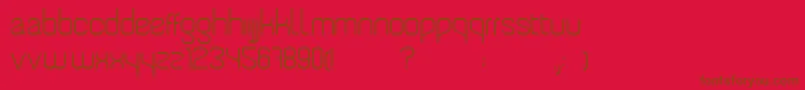 TengraRegular Font – Brown Fonts on Red Background