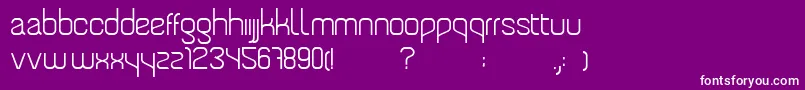 TengraRegular Font – White Fonts on Purple Background