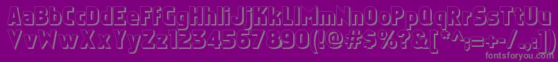 More about Faktosshadow Font Faktosshadow Font – Gray Fonts on Purple Background