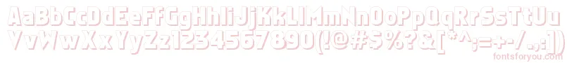 Faktosshadow Font – Pink Fonts on White Background